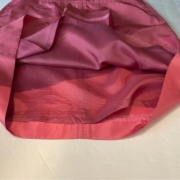 J‎ Crew 100% Silk Pink Skirt With Center Pleat BarbieCore NWOT Size 0 - Picture 6 of 9